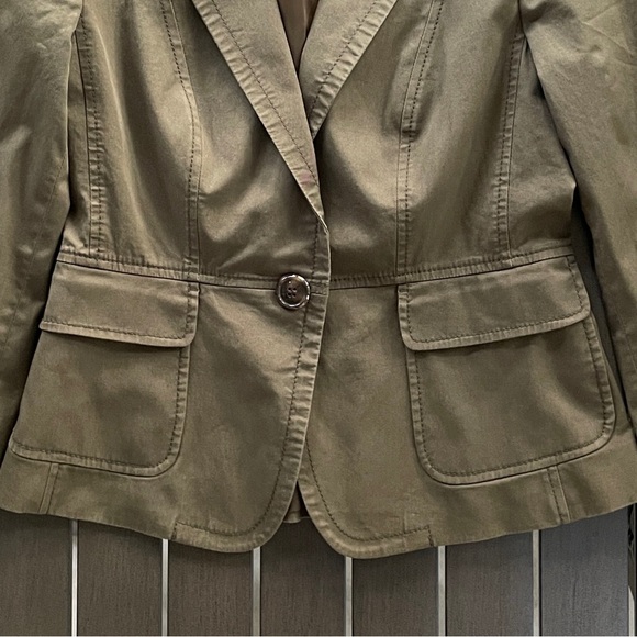 TALBOTS PETITES STRETCH ONE BUTTON BLAZER!! - Picture 6 of 12